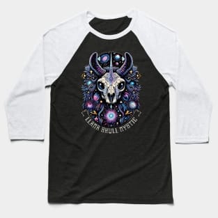 Cosmic Llama skull Baseball T-Shirt